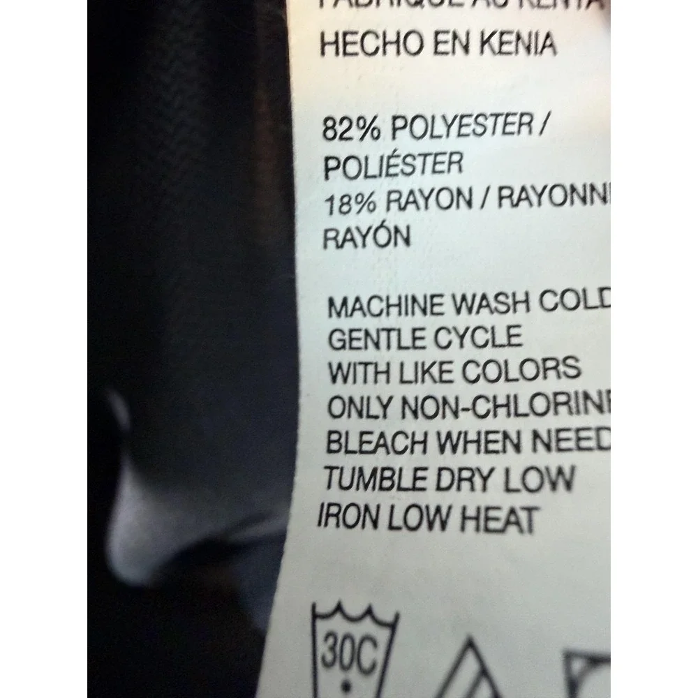 Van Heusen Premium No Iron Dress Pants Mens 30x30 Gray Flat Front Charcoal NEW